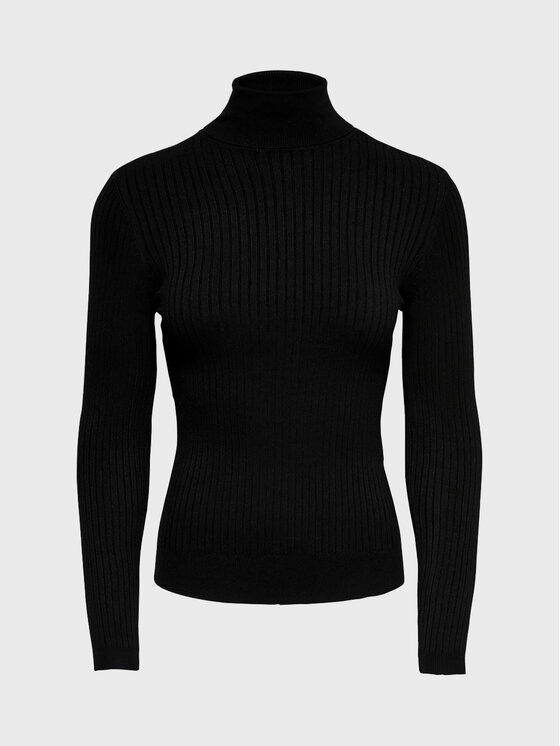 ONLY ONLY Golf Karol 15165075 Czarny Slim Fit