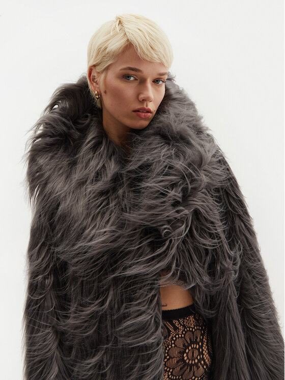 ROTATE ROTATE Pelliccia Saz 1131531205 Grigio Oversize