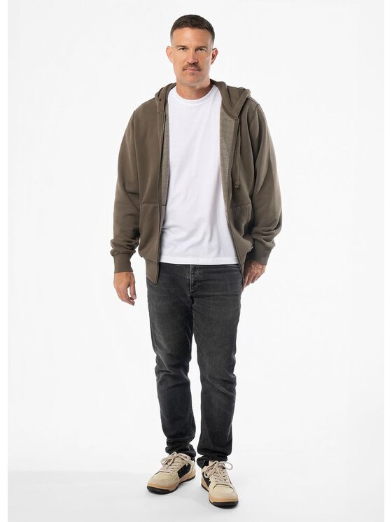 PITBULL PITBULL Bluza Washed HACKETT Zielony Regular Fit