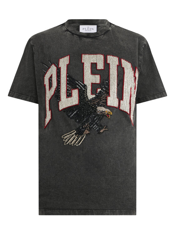 PHILIPP PLEIN PHILIPP PLEIN T-Shirt 26267 Czarny Regular Fit