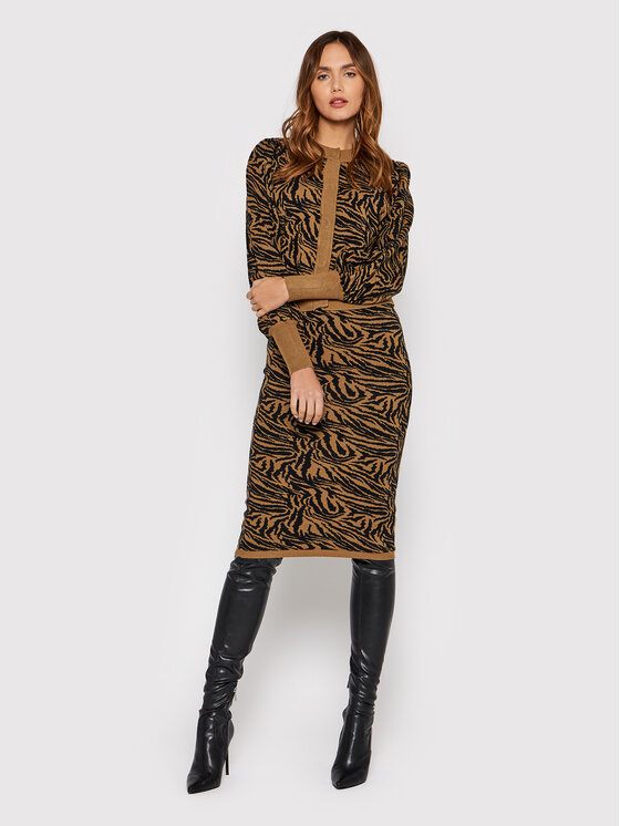 Gonna a matita Halli 26024783 Marrone Slim Fit