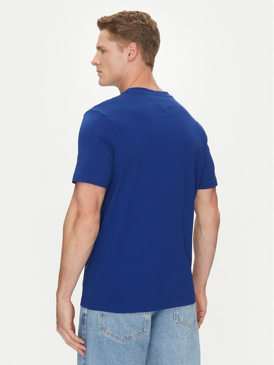 Tommy Hilfiger Tommy Hilfiger Tričko Center Stack MW0MW38621 Modrá Regular Fit