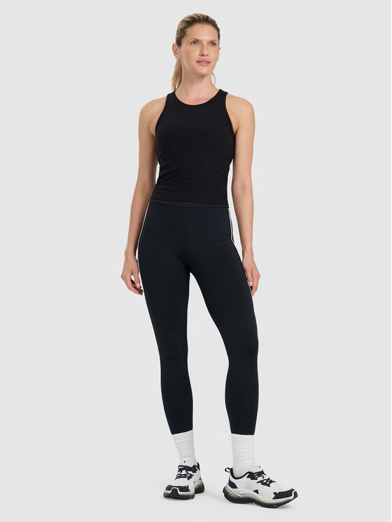 4F 4F Tank top SMART OFFICE Czarny Slim Fit