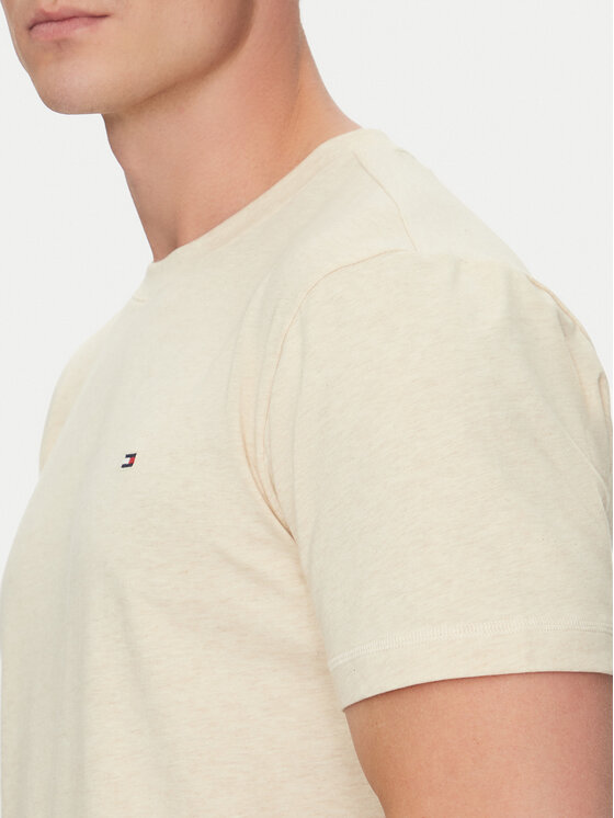 Tommy Hilfiger Tommy Hilfiger T-Shirt UM0UM03362 Beżowy Regular Fit