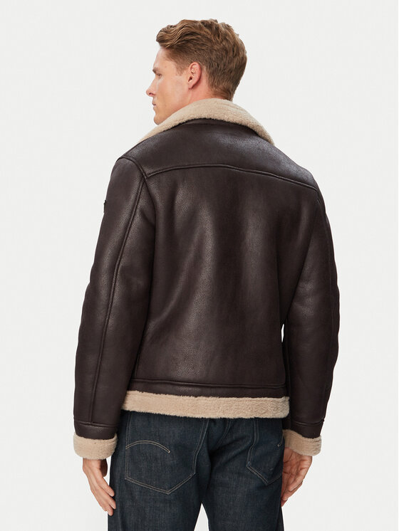 Guess Guess Штучний овчинний тулуб M6BL40 W4152 Чорний Regular Fit