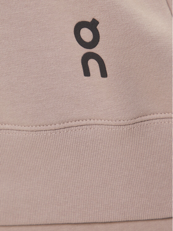On On Majica dugih rukava Club Hoodie 1ME1003 Bež Relaxed Fit
