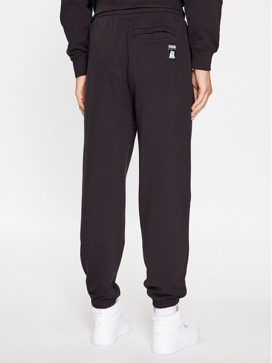 Puma Pantaloni da tuta Puma X Ripndip 622199 Nero Relaxed Fit
