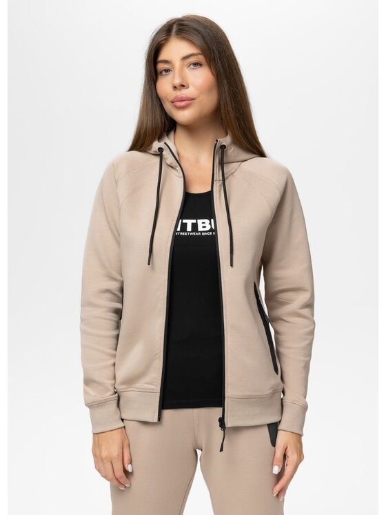PITBULL PITBULL Bluza EXPLORY Brązowy Regular Fit