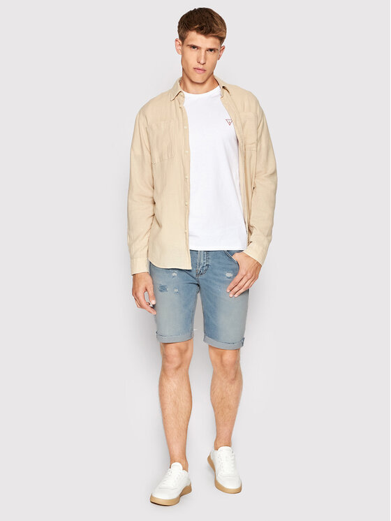 Pantaloncini di jeans M2GAV3 D3DF0 Blu Slim Fit