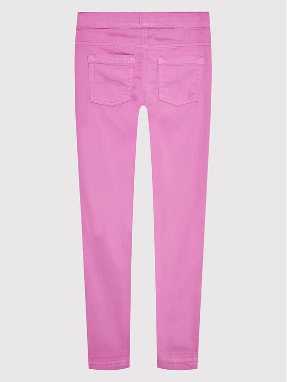 United Colors Of Benetton United Colors Of Benetton Spodnie materiałowe 4AU0CE00Q Różowy Skinny Fit