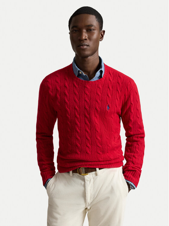 Polo Ralph Lauren Polo Ralph Lauren Sveter 710876762006 Červená Regular Fit
