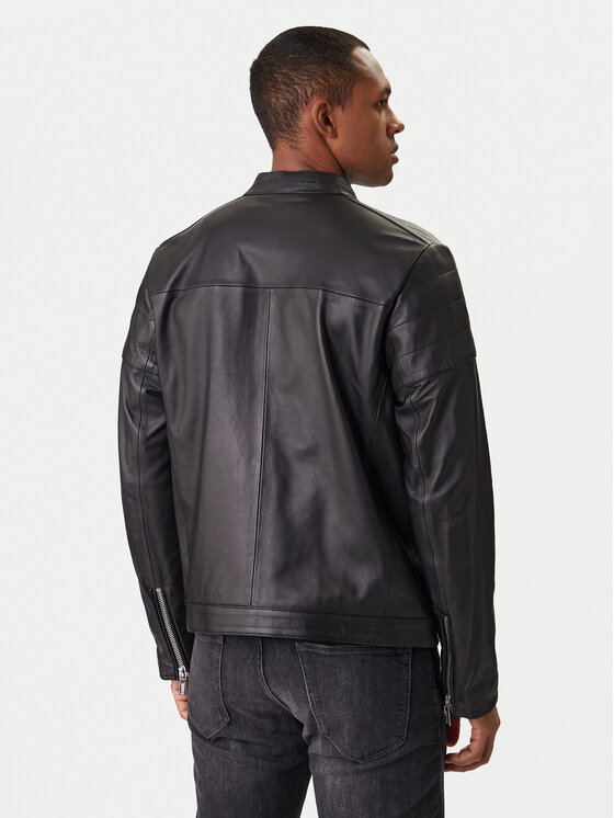 KARL LAGERFELD KARL LAGERFELD Nahkjope 555022 561421 Must Slim Fit