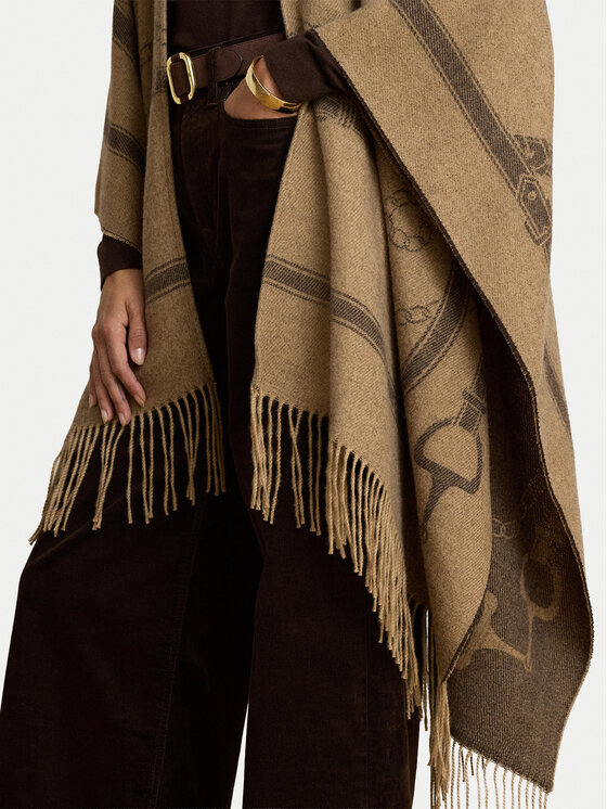 LAUREN RALPH LAUREN LAUREN RALPH LAUREN Пончо 454P23618004 Світло-коричневий
