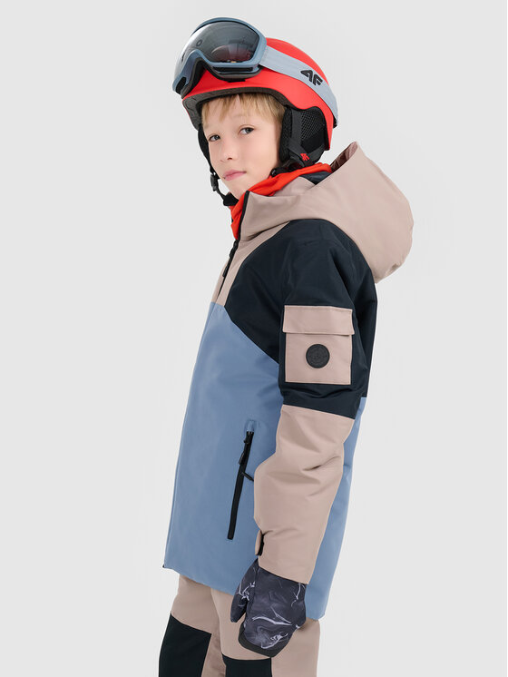 4F 4F Kurtka snowboardowa SNOWBOARD Brązowy jasny Regular Fit