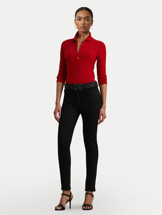 LAUREN RALPH LAUREN LAUREN RALPH LAUREN Pulover 200971091003 Rdeča Slim Fit