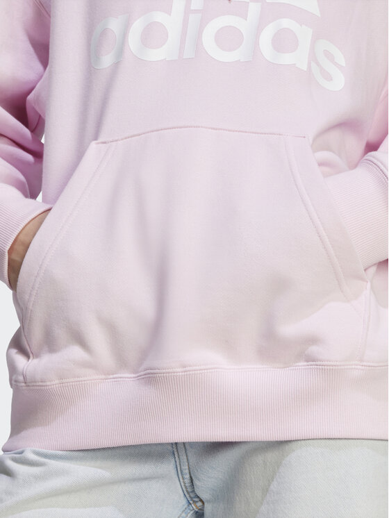 adidas adidas Pluus Essentials Big Logo Oversized French Terry Hoodie IL3319 Roosa Loose Fit