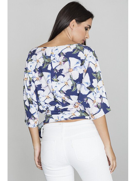 FIGL FIGL Bluzka M568 Kolorowy Regular Fit