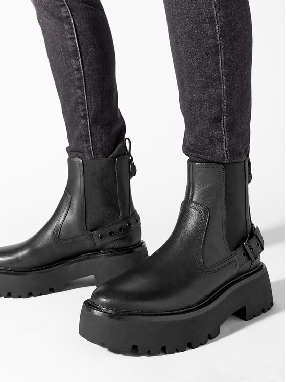 Kurt Geiger Kurt Geiger Kotníková obuv s elastickým prvkem 225-Matilda Chelsea Boot 655000109 Černá