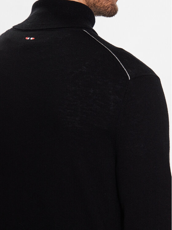 Napapijri Napapijri Rollkragenpullover Damavand NP0A4GJT Schwarz Regular Fit