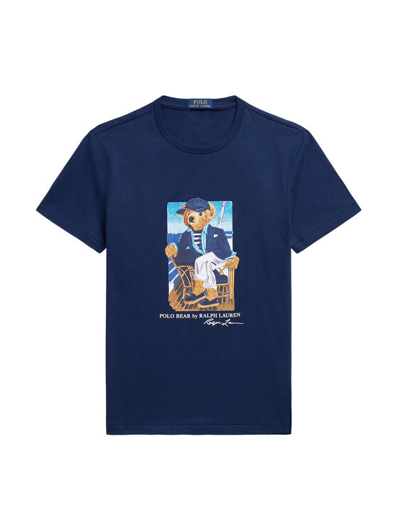 Polo Ralph Lauren Polo Ralph Lauren Majica 710B21964001 Mornarsko modra Regular Fit