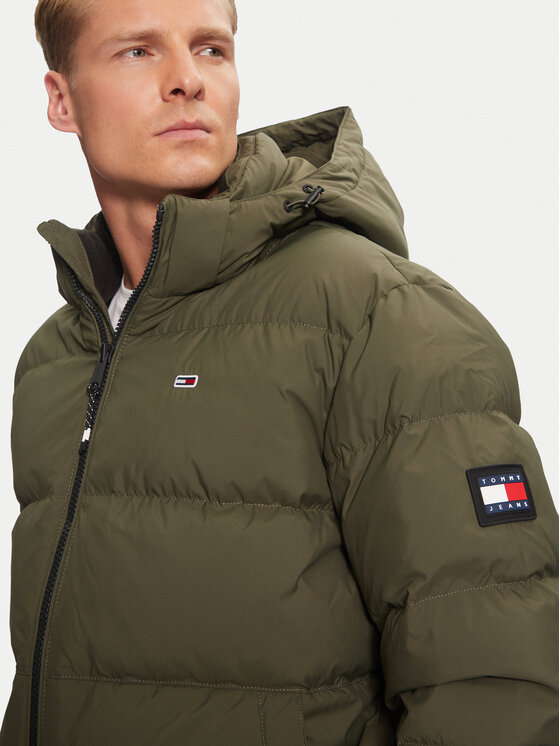 Tommy Jeans Tommy Jeans Daunenjacke Essential DM0DM19786 Grün Regular Fit