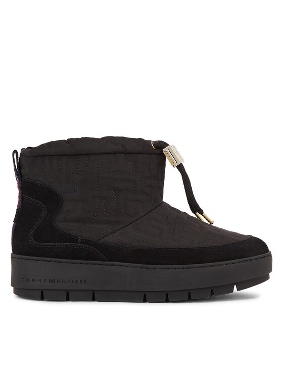 Tommy Hilfiger Tommy Hilfiger Μπότες Χιονιού Tommy Monogram Snowboot FW0FW07637 Μαύρο