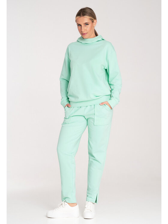 FIGL FIGL Teplákové kalhoty M1035 Zelená Regular Fit