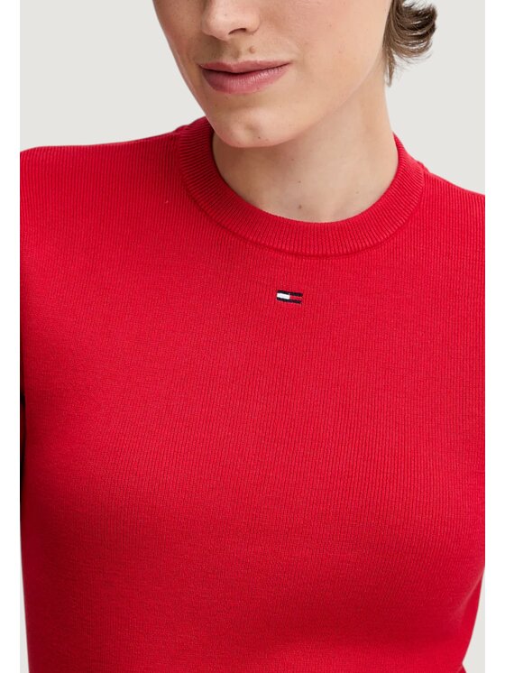 Tommy Jeans Tommy Jeans Πουλόβερ TJW ESSENTIAL SS SWE Κόκκινο Casual Fit