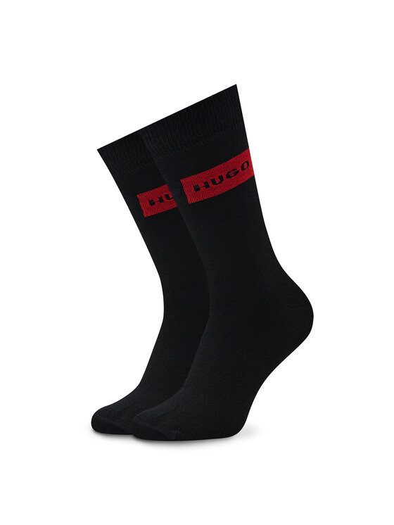 HUGO Hugo Set de 2 perechi de șosete lungi pentru bărbați 2p Giftset Gadget Cc 50484113 Negru