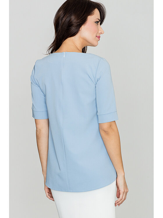 Lenitif Lenitif Blusa K370 Blu Regular Fit