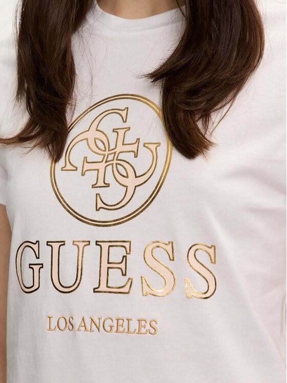 White and gold guess shirt discount