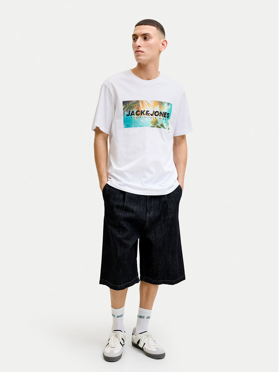 Jack & Jones Jack & Jones Póló Indiana Tee 12288112 Fehér Regular Fit
