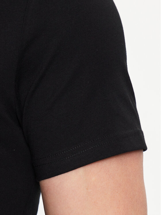 4F 4F T-krekls 4FSS23TTSHM539 Melns Regular Fit