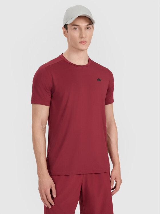 4F 4F Koszulka techniczna MULTI ACTIVE Czerwony ciemny Regular Fit