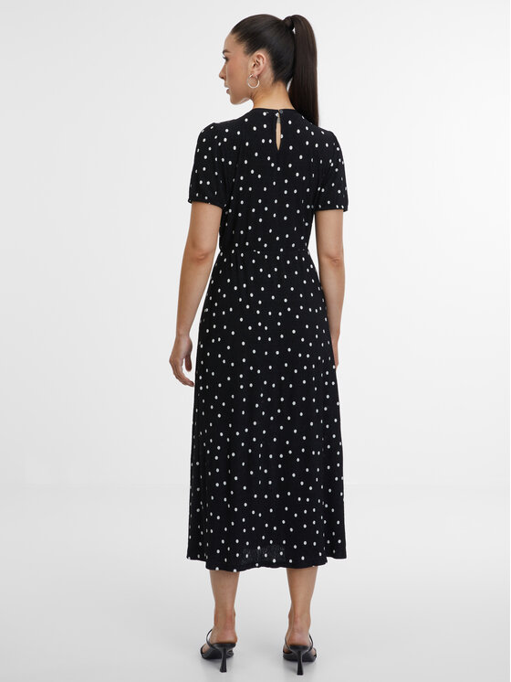 Orsay Orsay Sukienka codzienna 1000460660000__S Czarny A-Line Fit