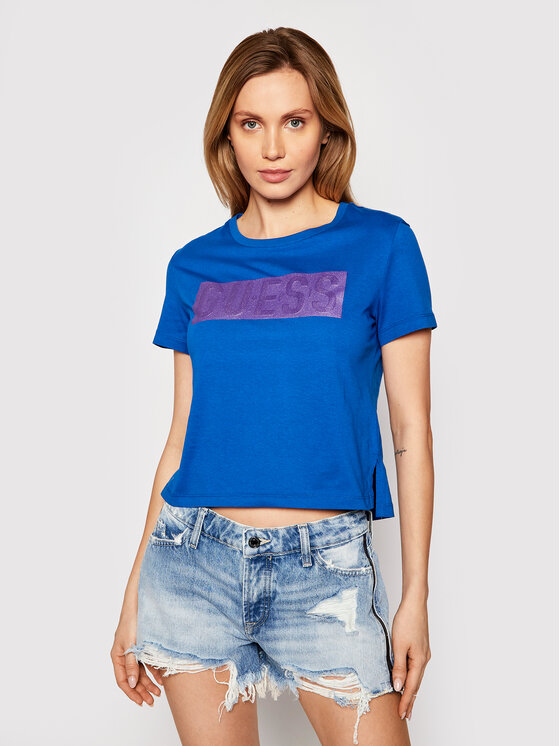 T-shirt Adria W1RI05 JA900 Blu Regular Fit