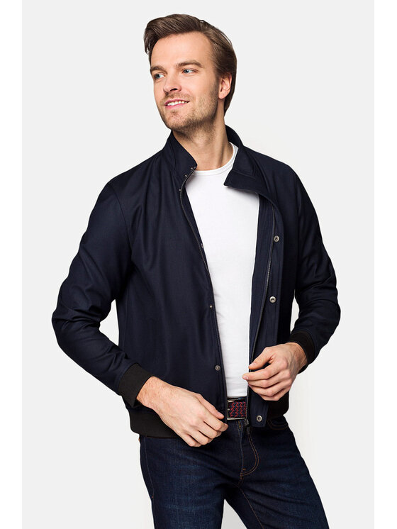 Lancerto Lancerto Kurtka bomber Elania Granatowy Regular Fit