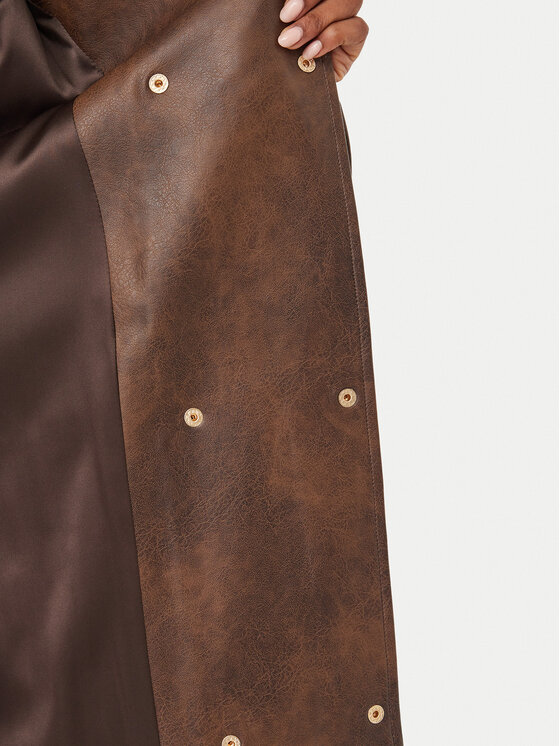 Bardot Bardot Tenchcoat Milana 60685JB Dunkelbraun Regular Fit