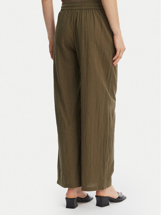 ONLY ONLY Spodnie materiałowe Tizana 15319090 Zielony Regular Fit