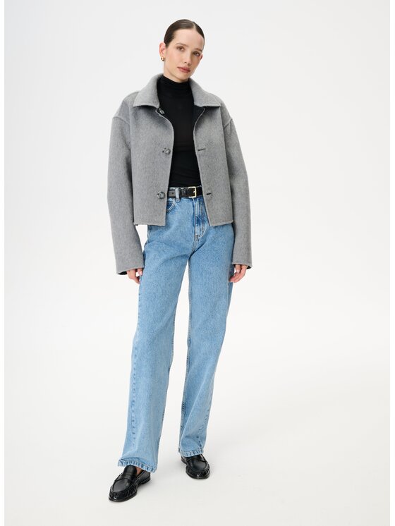 LEBRAND LEBRAND Kurtka zimowa Monie Szary Regular Fit