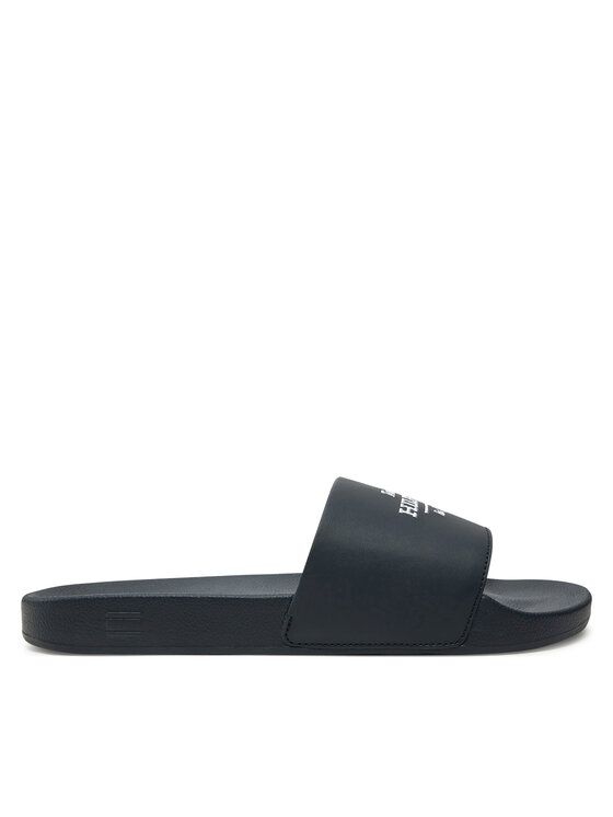 Tommy Hilfiger Natikače Embroid Hilfiger 85 Pool Slide FM0FM05342 Tamnoplava