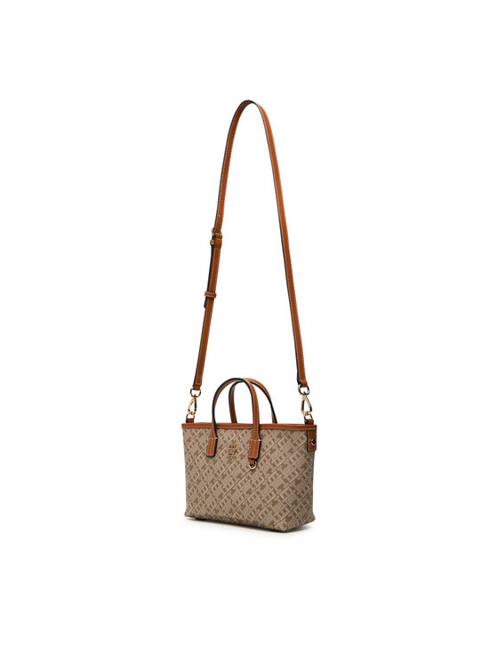 Tommy Hilfiger Tommy Hilfiger Torbica Th Monoplay Mini Tote Le AW0AW18848 Smeđa
