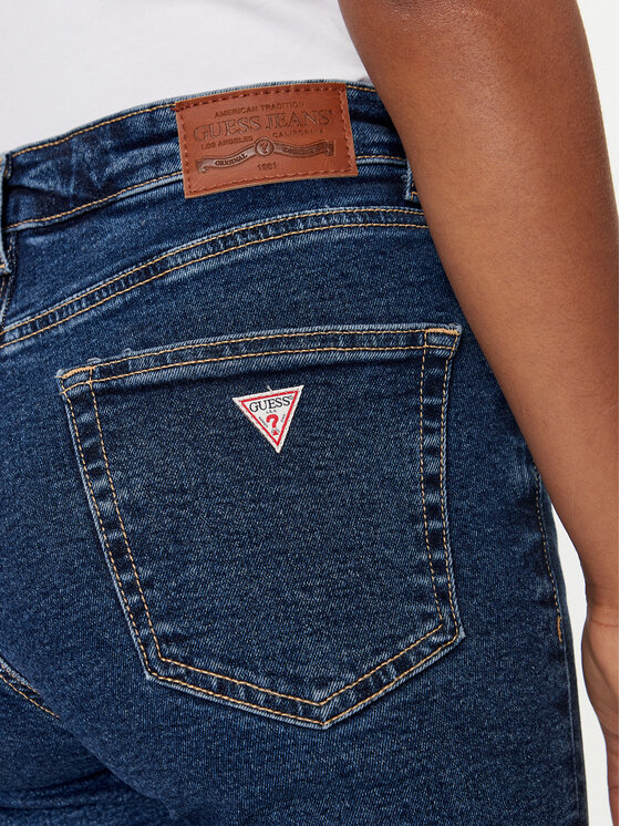 Guess Jeans Guess Jeans Blugi W4YA92 D5CB2 Bleumarin Skinny Fit