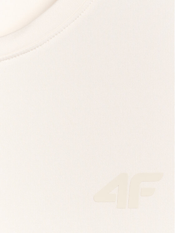 4F 4F Koszulka techniczna 4FWAW25TFTSF1516-12S Biały Regular Fit