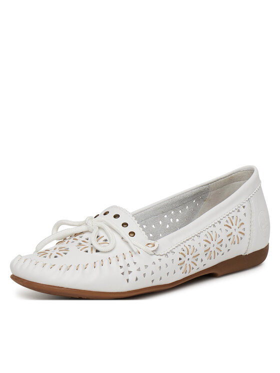 Rieker Rieker Mocassini L6396-80 Bianco