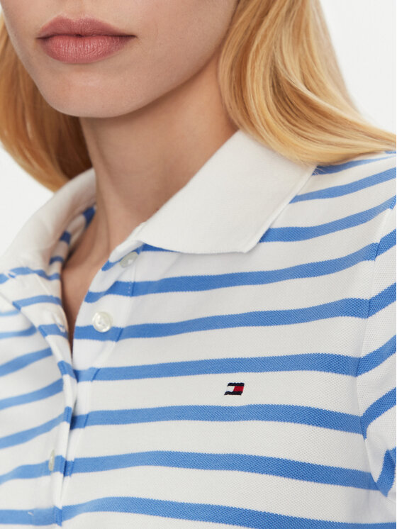 Tommy Hilfiger Tommy Hilfiger Polo 1985 WW0WW43224 Błękitny Regular Fit