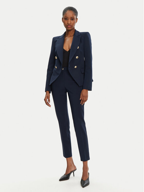 Rinascimento Rinascimento Spodnie materiałowe CFC0122733003 Granatowy Regular Fit