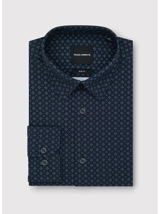 Pako Lorente Pako Lorente Koszula P26SF-1X-061 Granatowy Slim Fit