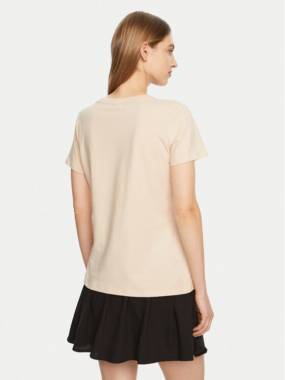 Guess Guess T-Shirt V5RI16 J1314 Beżowy Regular Fit