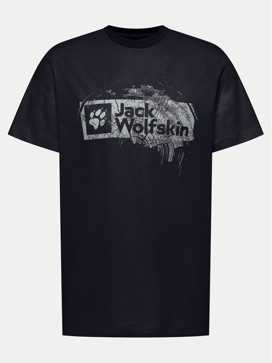 Jack Wolfskin Jack Wolfskin T-shirt Brand T A64116 Tamnoplava Regular Fit